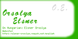 orsolya elsner business card